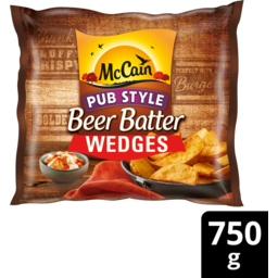 Photo of Mccain Pub Style Beer Battered Wedges 750g
