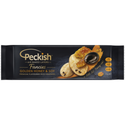 Photo of Peckish Fancies Premium Flavoured Rice Crackers Golden Honey And Soy 90g