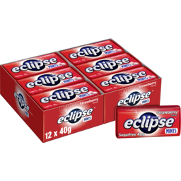 Photo of Eclipse Strawberry Flavoured Sugar Free Mints 12