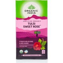 Photo of Organic India Tea - Tulsi Sweet Rose - 25 Tea Bags