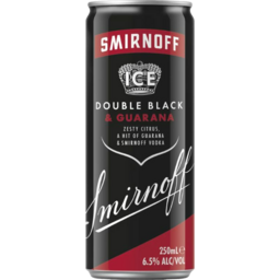 Photo of Smirnoff Ice - Double Black & Guarana - 250ml