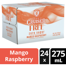 Photo of Vodka Cruiser Sugar Free Mango Raspberry 