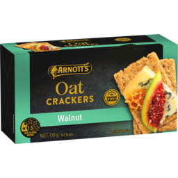 Photo of Arnott's Oat Crackers Walnut 110g