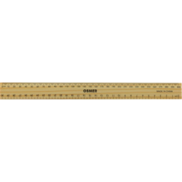 Photo of Osmer Ruler Wooden 30cm Each