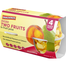 Photo of Snackinos Diced Two Fruits In Fruit Juice 4x125g