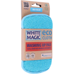Photo of White Magic Eco Cloth Washing Up Pad Sea Blue Single Pack