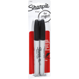 Photo of Sharpie Fine Point Permanent Markers Black - Pack Of 2 
