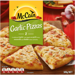 Photo of Mccain Garlic Pizza 2 Pack 320g