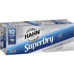 Photo of Hahn Super Dry Cans