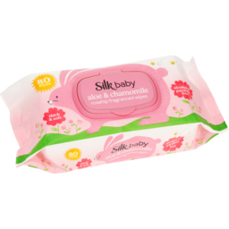Photo of Silk Baby Wipes Girl 80 Pack