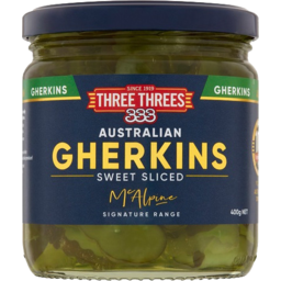 Photo of Three Threes Signature Australian Sweet Sliced Gherkins