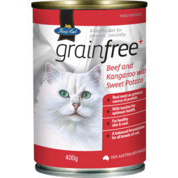 Photo of Fussy Cat G/Free Beef and Kangaroo with Sweet Potato Wet Cat Food 400g
