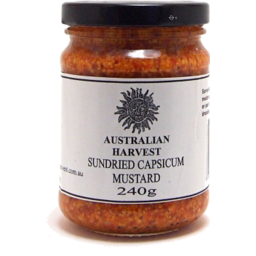 Photo of Australian Harvest Sundried Capsicum Mustard 240gm