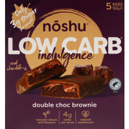 Photo of Noshu Low Carb Bars Double Chocolate Brownie