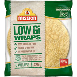 Photo of Missions Low GI Wraps 425gm