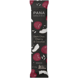 Photo of Pana Snack Bar Dark Choc Coconut & Cherry 40gm