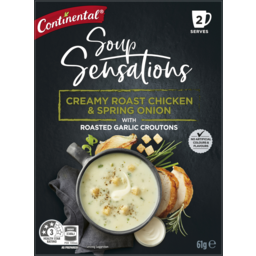 Photo of Continental Soup Sensations Creamy Roast Chicken & Spring Onion With Roated Garlic Croutons 2 Serves 61g