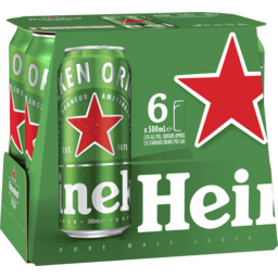 Photo of Heineken Original Lager 6x500ml Can 6.0x500ml