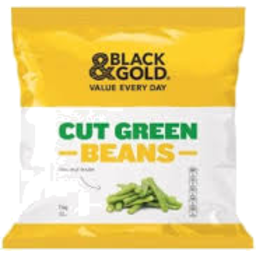 Photo of Black & Gold Cut Green Beans 1kg
