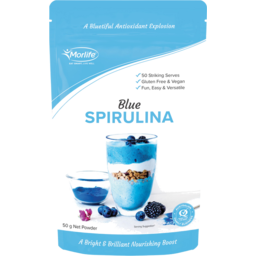 Photo of MORLIFE Blue Spirulina Powder 50 Serve 50g