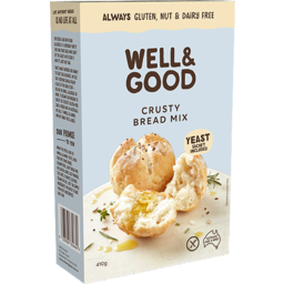 Photo of Well & Good Gluten Nut & Dairy Free Crusty Bread Mix Yeast Sachet Included 410g