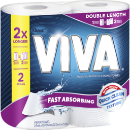 Photo of Viva Double Length Paper Towels 2 Pack 