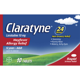 Photo of Claratyne Hayfever Allergy Relief Loratadine 10mg Tablets 10 Pack