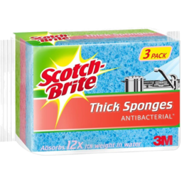 Photo of Scotchbrite Sponge Thick & Handy 3pk