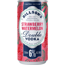 Photo of Billsons Double Vodka Strawberry Watermelon 250ml