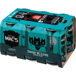Photo of Macs Three Wolves Cans 6 Pack