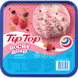 Photo of Tip Top Ice Cream Rocky Road Strawberry 2L