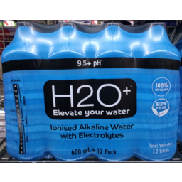 Photo of H20+ Water Alkaline 12x600ml