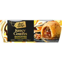 Photo of Aunt Bettys Saucy Centres Pudding Banoffee 2 Pack 