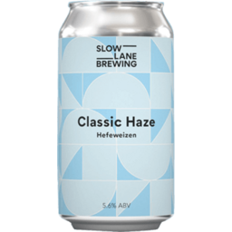 Photo of Slow Lane Brewing Classic Haze Hefeweizen 375ml Can Ctn