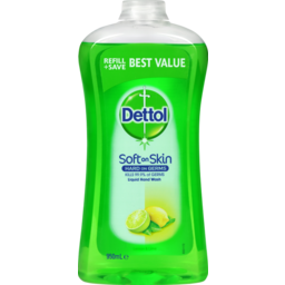 Photo of Dettol Hand Wash Liquid Lemon Lime Refill 950ml
