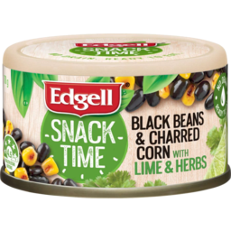 Photo of Edgell Snack Time Black Beans Charred Corn With Lime & Herbs 70g