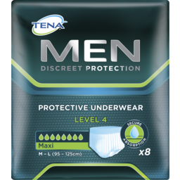 Photo of Tena Men Level axi Medium-Large 95-125cm Incontinence Pants 8 Pack