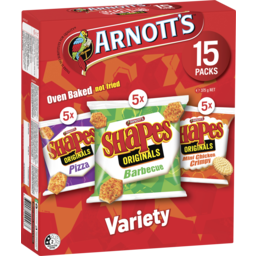 Photo of Arnott's Shapes Originals Variety 15 Pack 375gm