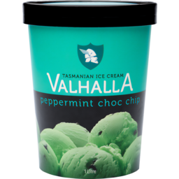 Photo of Valhalla Ice Cream Tub Peppermint Chocolate Chip 1L