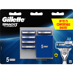 Photo of Gillette Mach 3 Turbo Razor Blade Cartridges 5 Pack