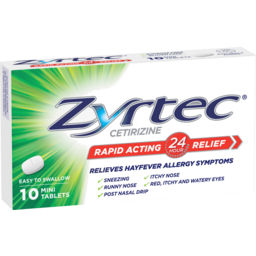 Photo of Zyrtec / Reactine Zyrtec Rapid Acting Hayfever Allergy Relief Antihistamine Mini Tablets 10 Pack