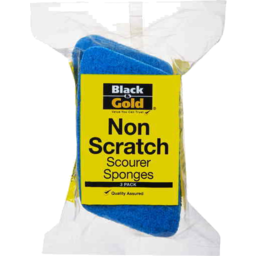 Photo of Black & Gold Scourer Sponge Non Scratch