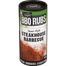 Photo of Mrs Rogers BBQ Rubs Steakhouse Barbecue Large Canister