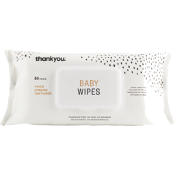 Photo of Thankyou Fragrance Free Baby Wipes 80 Pack