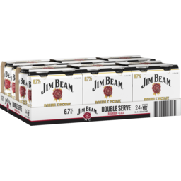Photo of Jim Beam White Double Serve & Cola Can Case