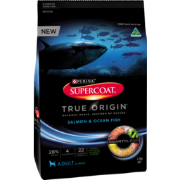 Photo of Purina Supercoat True Origin Adult Salmon & Ocean Fish All Breeds Dry Dog Food 2.5kg