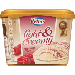 Photo of Peters Light & Creamy Raspberry Ripple Ice Cream 1.8l