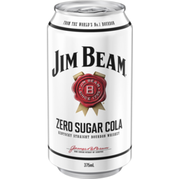 Photo of Jim Beam White Bourbon & Cola Zero Sugar Can