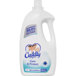 Photo of Cuddly Concentrate Care & Protect Liquid Fabric Softener Conditioner, , 76 Washes, Antibacterial, Eliminates 99.9% Of Odour Causing Bacteria 1.9l