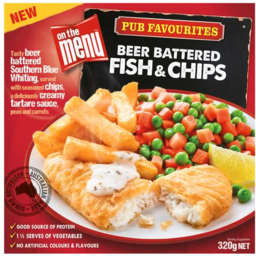 Photo of On The Menu Fish & Chips 320gm